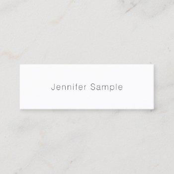 elegant simple design modern minimalist template mini business card