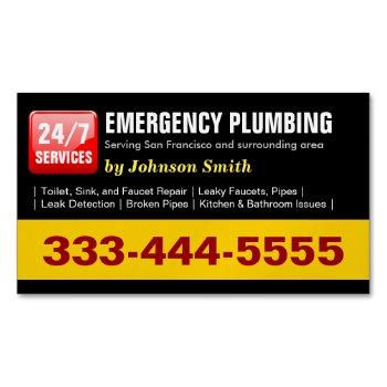 emergency plumbing call - plumber fridge magnet
