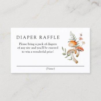 enchanted forest diaper raffle enclosure card