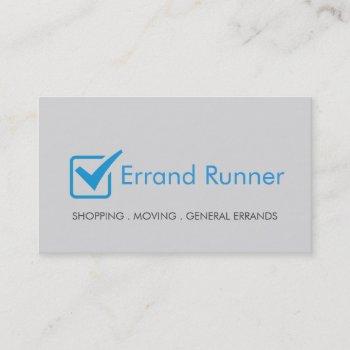 errand runner business card