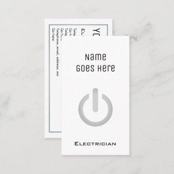 "essential" electrician business cards
