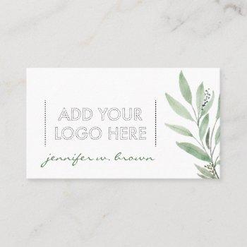 essential oils add your custom logo floral business card