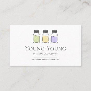 essential oils logo design business card