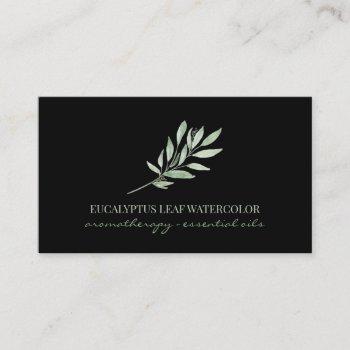 eucalyptus leaf flower essential oil business card