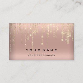 event wedding planner gray rose gold strings business card