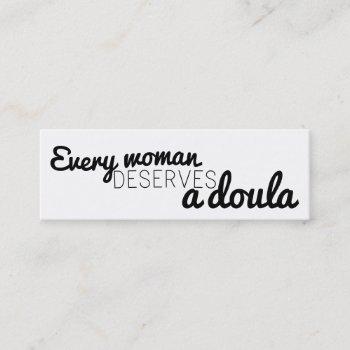every woman deserves a doula - business cards