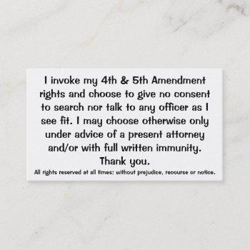 exclamation of constitutional rights cards