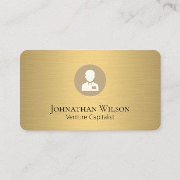 executive business gold metallic business card