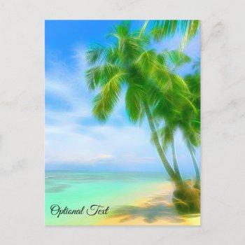 *~* exotic tropical beach sand optional text ap13 postcard
