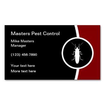 exterminating services modern insect design business card magnet