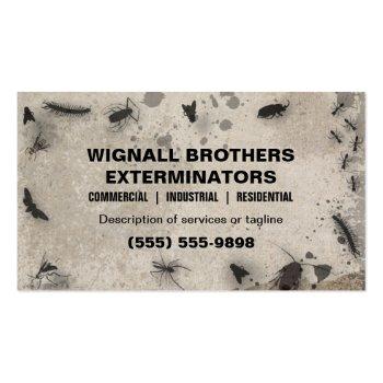 Small Exterminator Business Card Front View