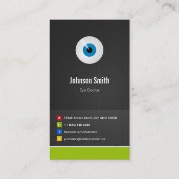 eye care eye doctor - optical creative innovative business card
