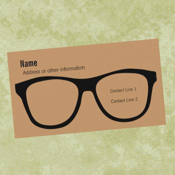 eyeglasses business card