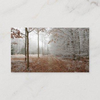 fall to winter details business card