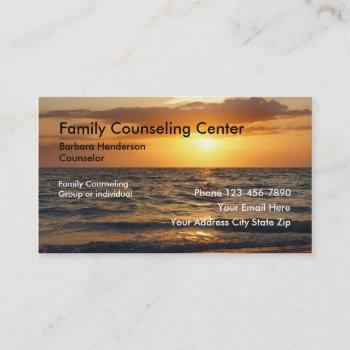 family counseling business cards