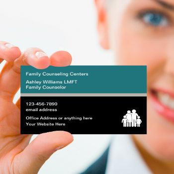 family counseling psychotherapy clinic   business card
