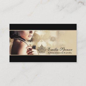fashion accessories & jewelry business card