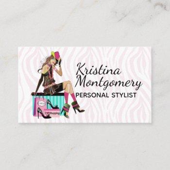 fashion stylist shopper gal business card