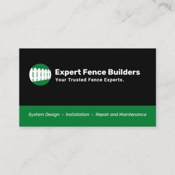 fence installer and repair business card