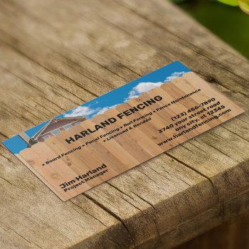 fencing company business card