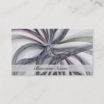 filigree motions modern abstract swinging fractal  business card
