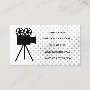 film and video  themed business card