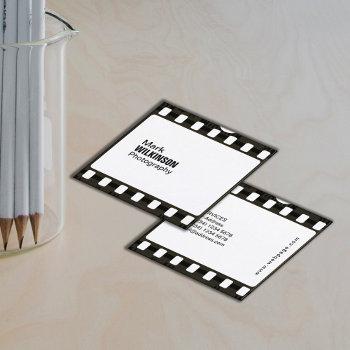 film tape negative frame square business card