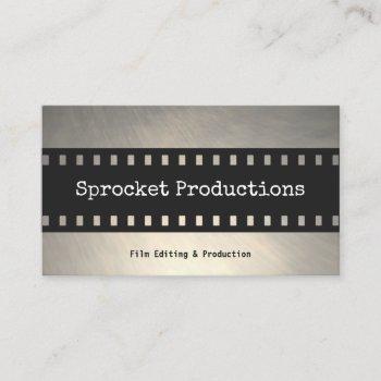 filmstrip thriller filmmaker film producer business card