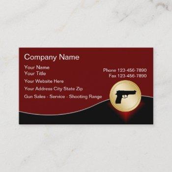 firearms business cards