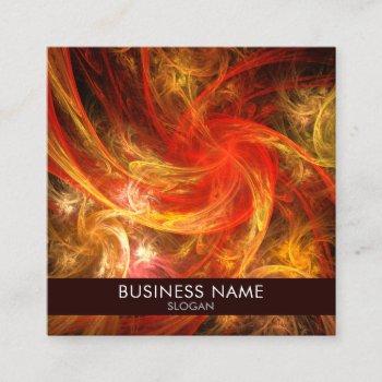 firestorm nova abstract art professional square business card
