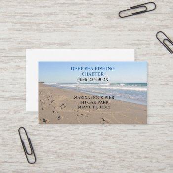 fishing charter services business card