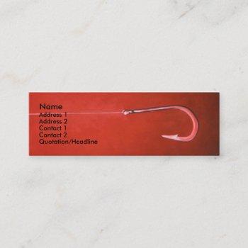 fishing hook business cards