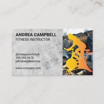 fitness instructor | weights | spin class business card