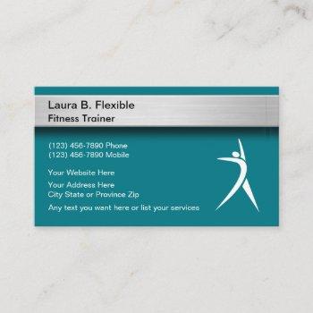 fitness personal trainer business cards