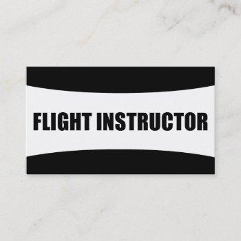 flight instructor business card
