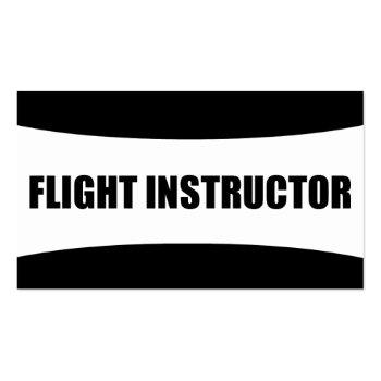 Small Flight Instructor Business Card Front View