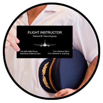 flight instructor theme business card