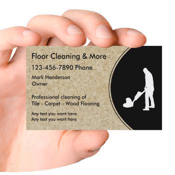 floor cleaning service business card