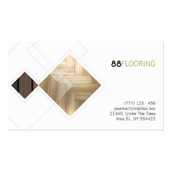 Small Flooring Business Card Front View
