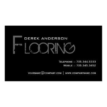 Small Flooring Business Cards Front View