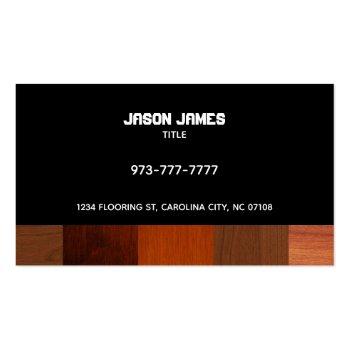 Small Flooring Business Cards Back View