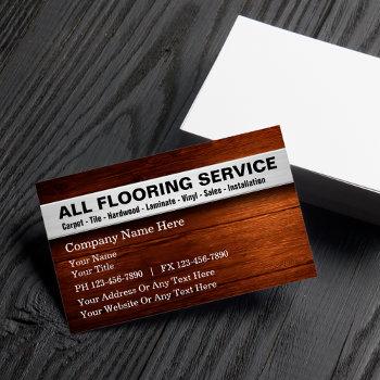 flooring services business cards