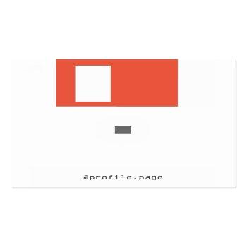 Small Floppy Disc Disquette Faux Look Crafted Square Business Card Back View