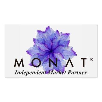 Small Floral Monat Business Card Back View