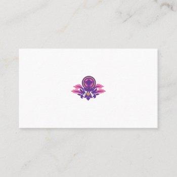 flower illustration design business card