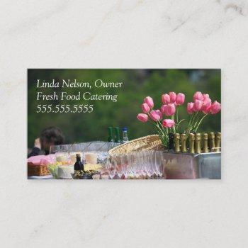 food and event catering - special events business card