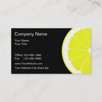 food business cards
