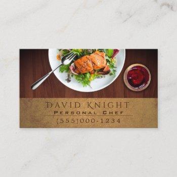 food design chef catering business card