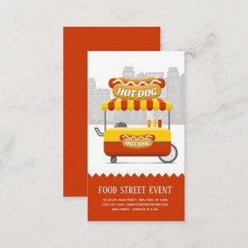 food street hotdog business card