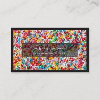 for delicious sweets bakery and pastry shop business card